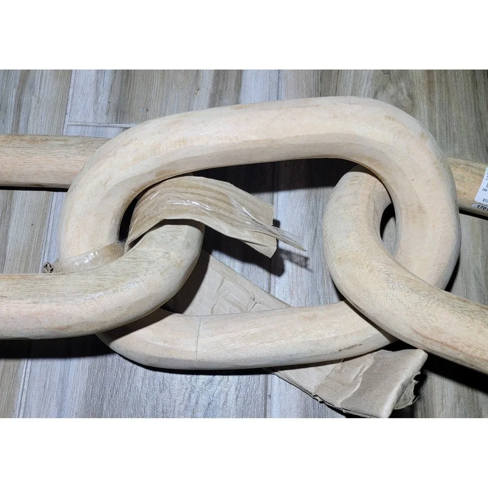 Pottery Barn Wood Chain Link Decor 44